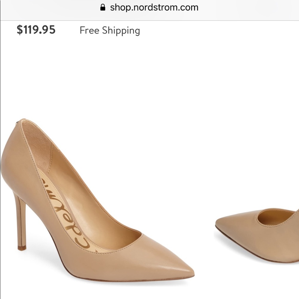 Sam Edelman Hazel pointy toe pump in Nude